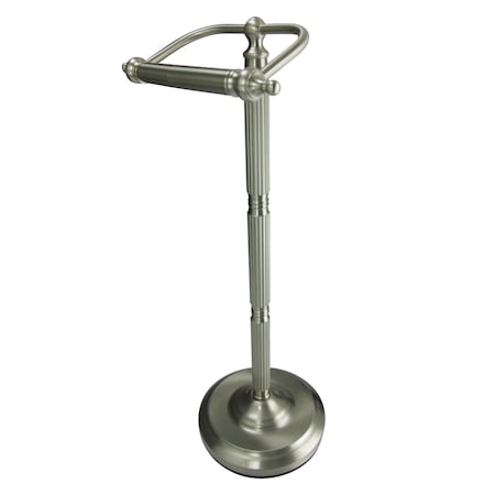 Kingston Brass Georgian Freestanding Toilet Paper Holder, Brushed Nickel CC2108
